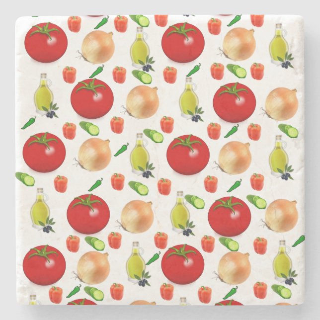 Underlägg av fruktsallad Marble Stone (Framsidan)