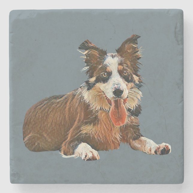 Underlägg av Gräns Collie Marble (Framsidan)