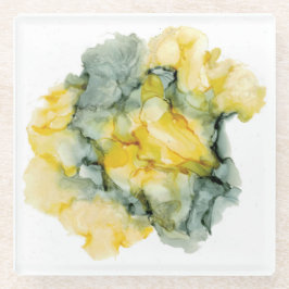 Underlägg av Grått-Abstrakt för gult och Grönt