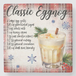 Underlägg av klassisk Eggnog-receptmarkör