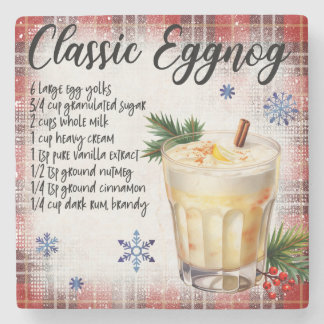 Underlägg av klassisk Eggnog-receptmarkör