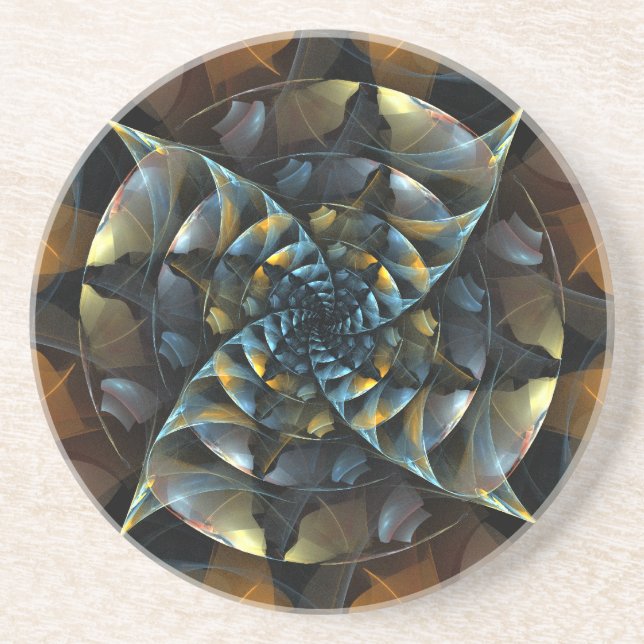 Underlägg av konsthandsten för Pinjul-Abstrakt Sandsten (Framsidan)