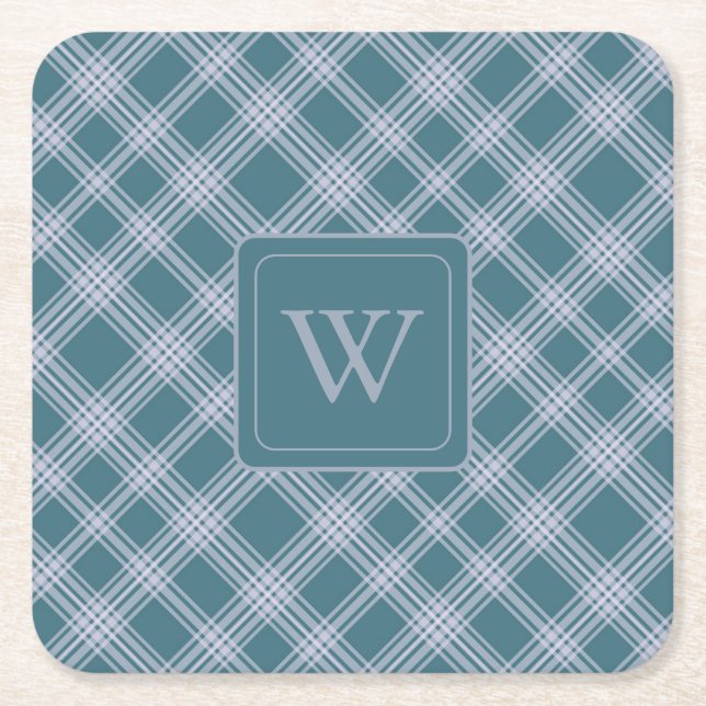 Underlägg av Muren cyan Play Mönster Papper Kvadrat (Framsidan)