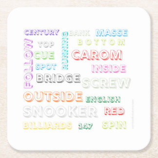 Underlägg av nookertema papper kvadrat