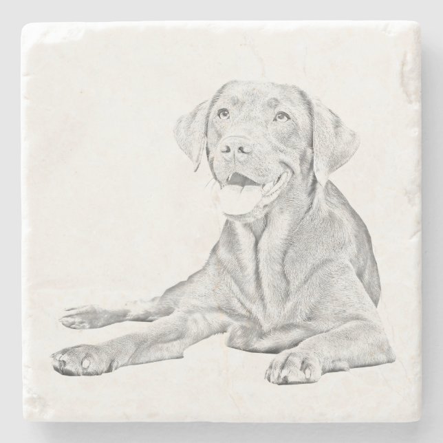 Underlägg av pennritad labrador Retriever Marble (Framsidan)