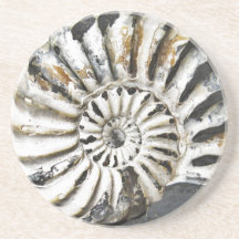 Underlägg av Petrified Nautical Fossil Beach House