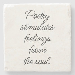 Underlägg av poetry Stimulates Marble Stone