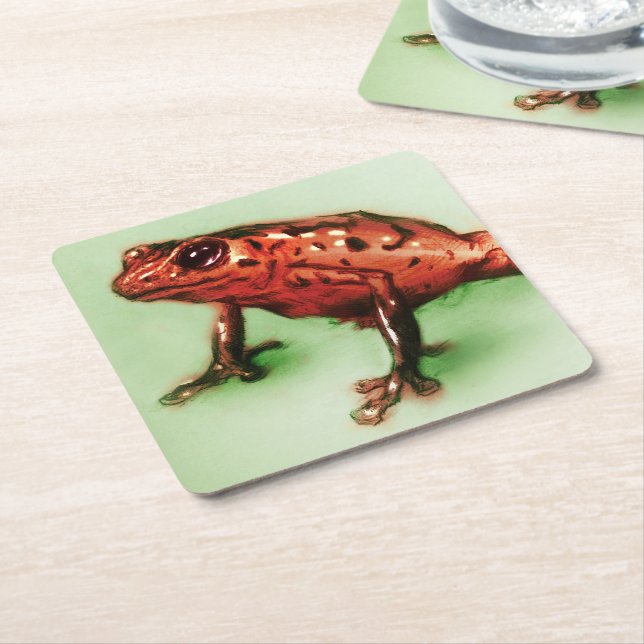 Underlägg av röda grodor, Vild Animalisk skal (Vinklad)