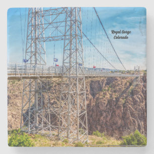 Underlägg av royal Gorge Bridge-sidvy