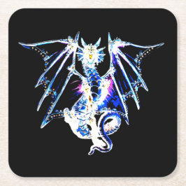 Underlägg av Sea Beast Dragon Papper Kvadrat