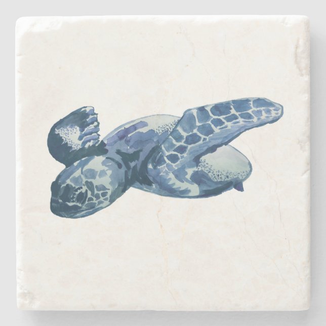 Underlägg av Sea Turtle Beach Marble Stone (Framsidan)