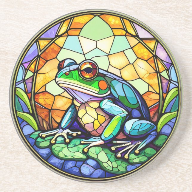 Underlägg av skalat glas, grovt sandsten (Framsidan)