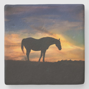 Underlägg av vacker Horse Stone