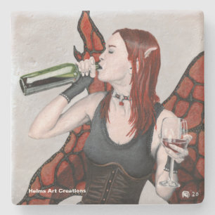 Underlägg av Vin Fantasy Stone från Magic Fairy Dr