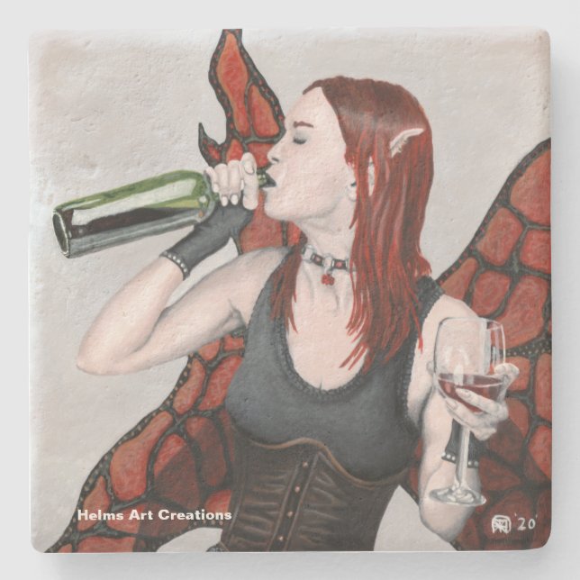 Underlägg av Vin Fantasy Stone från Magic Fairy Dr (Framsidan)