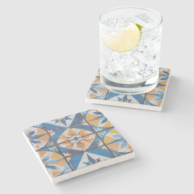 Underlägg av vintage-Medelhavsbricka (Sidan)