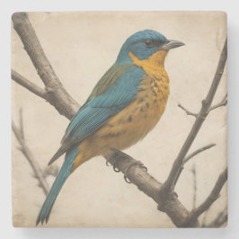 Underlägg av vintagens fågelutskriftssten