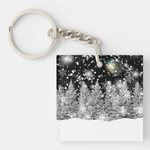 Underlägg av Winter Solstice Snowfall Gift Box