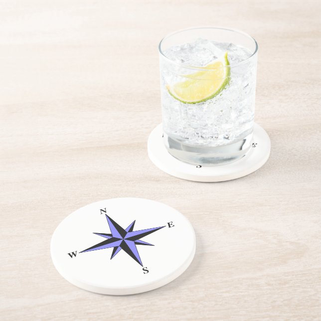 Underlägg blå nordpil (Sidan)