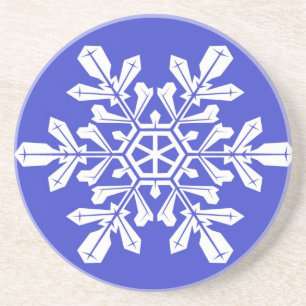 Underlägg blå Snö-flagga