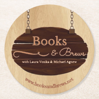 Underlägg bokar och bröst papper rund