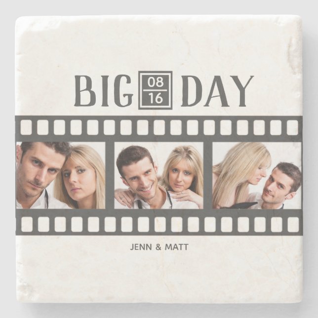 Underlägg Bröllop Add 3 Photos Roligt Film (Framsidan)