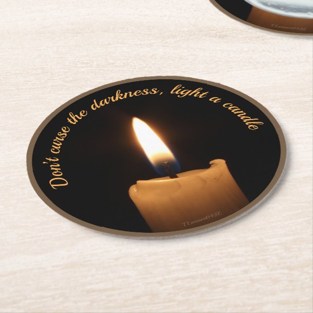 Underlägg — Candle Papper Rund (Vinklad)