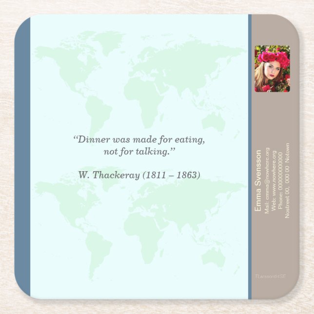 Underlägg — Connect, World (Framsidan)