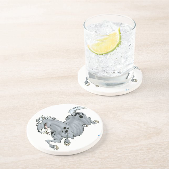 Underlägg Crazy Tecknad Horse (Sidan)