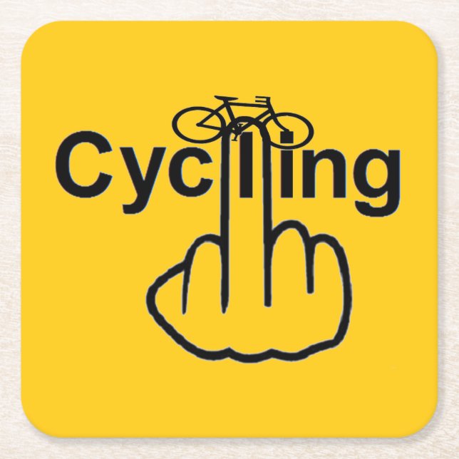 Underlägg cykling Vänd Papper Kvadrat (Framsidan)