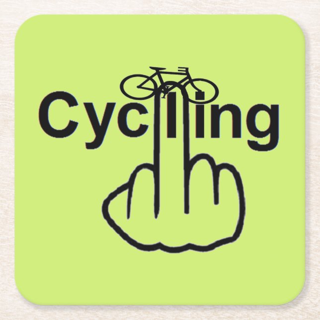 Underlägg cykling Vänd Papper Kvadrat (Framsidan)