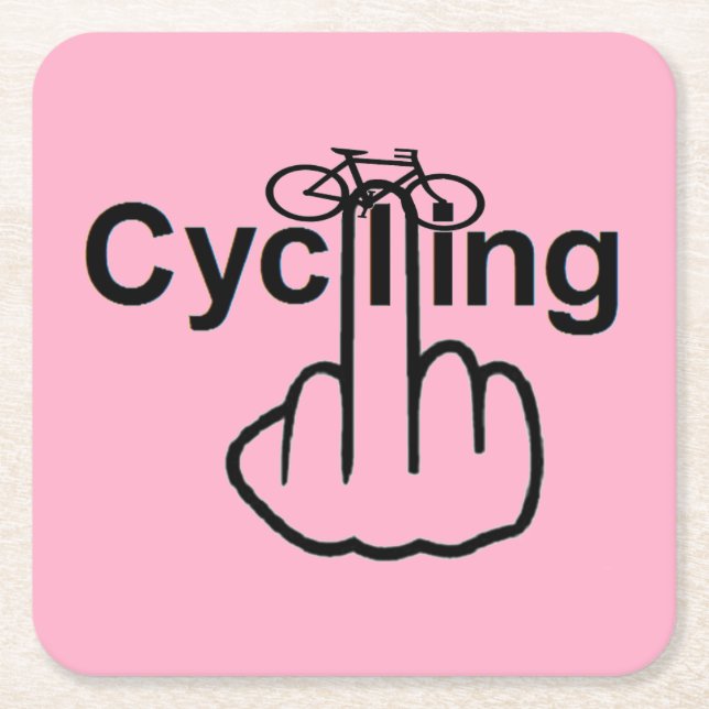 Underlägg cykling Vänd Papper Kvadrat (Framsidan)