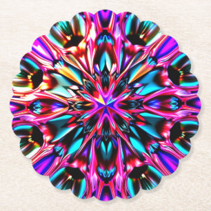 Underlägg den vackra Kaleidoscope Jewel Titta Papper