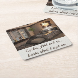 Underlägg — Eget bo Papper Kvadrat