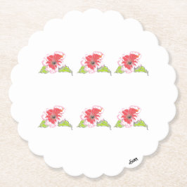 Underlägg: Exotiska blommor Underlägg Papper