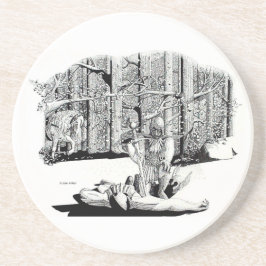 Underlägg - Fallenkamrat (svart) Sandsten