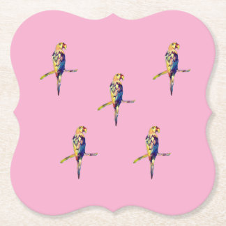 Underlägg färglös papegoja