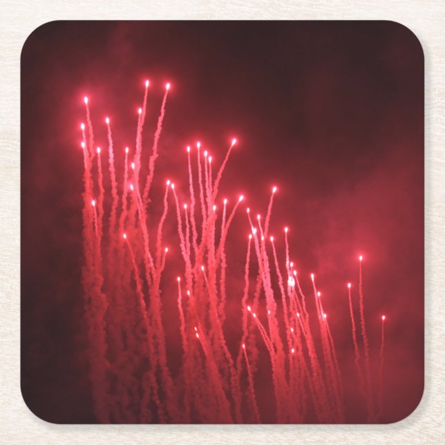 Underlägg Fireworks Drink Papper Kvadrat (Framsidan)