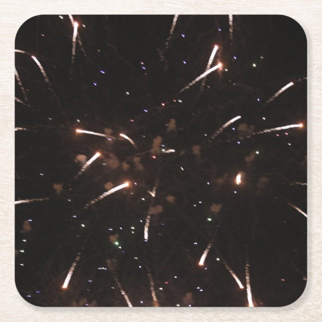 Underlägg Fireworks Drink Papper Kvadrat (Framsidan)