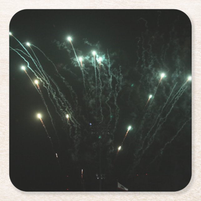 Underlägg Fireworks Drink Papper Kvadrat (Framsidan)