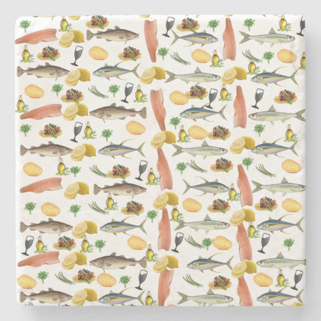 Underlägg fiskmarmor (Framsidan)