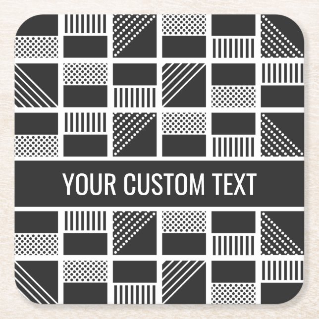 Underlägg för anpassningsbarna Geometriska kvadrat (Framsidan)