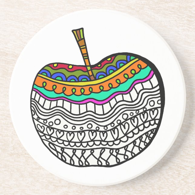 Underlägg för dekorerat äpple (Framsidan)