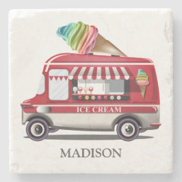 Underlägg för det egna namnet Ice Cream Lastbil