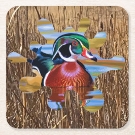 Underlägg för engångsbruk av trä Anka, jakt på Ank