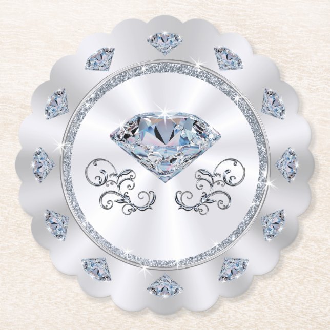 Underlägg för engångsbruk. Diamond Thned-Födelseda Papper (Framsida)