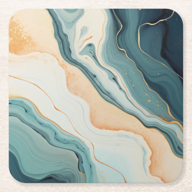 Underlägg för engångskarta papper kvadrat (Framsidan)