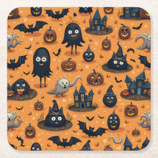 underlägg för halloween papper kvadrat