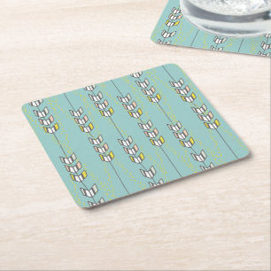 Underlägg för illustration för sparrepilar stam papper kvadrat