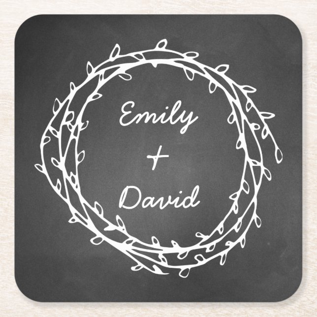 Underlägg för papper för svart kvadrat (Framsidan)